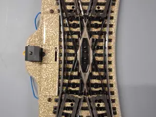 Märklin H0 #5128 krydssporskifte m-skinne