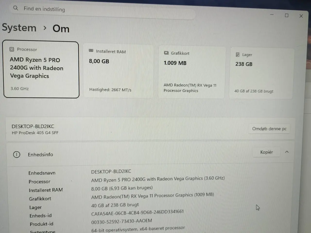 Billede 2 - hurtig mini hp computer til salg
