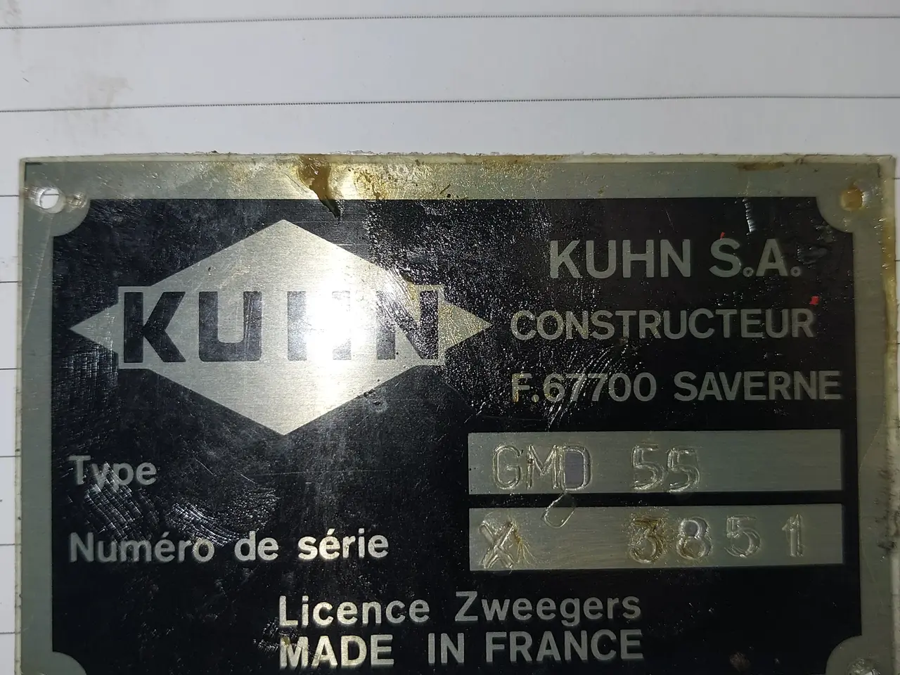 Billede 3 - Knivbjælke Kuhn-Taarup
