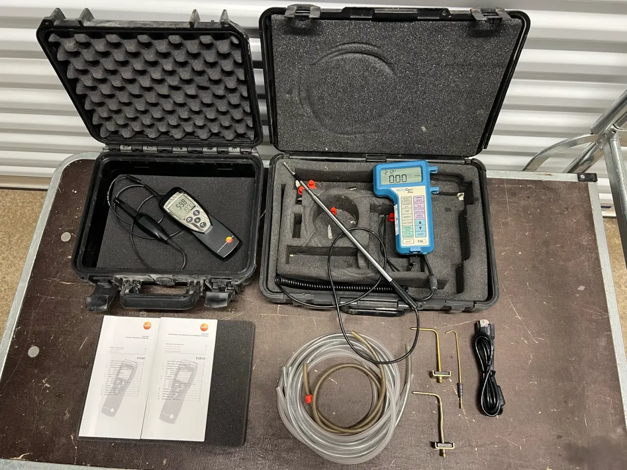 Billede 1 - Testo og TSI VelociCalc måleinstrumenter