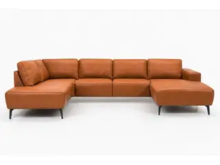 Hjort Knudsen Copenhagen Læder U-sofa - Højrevendt