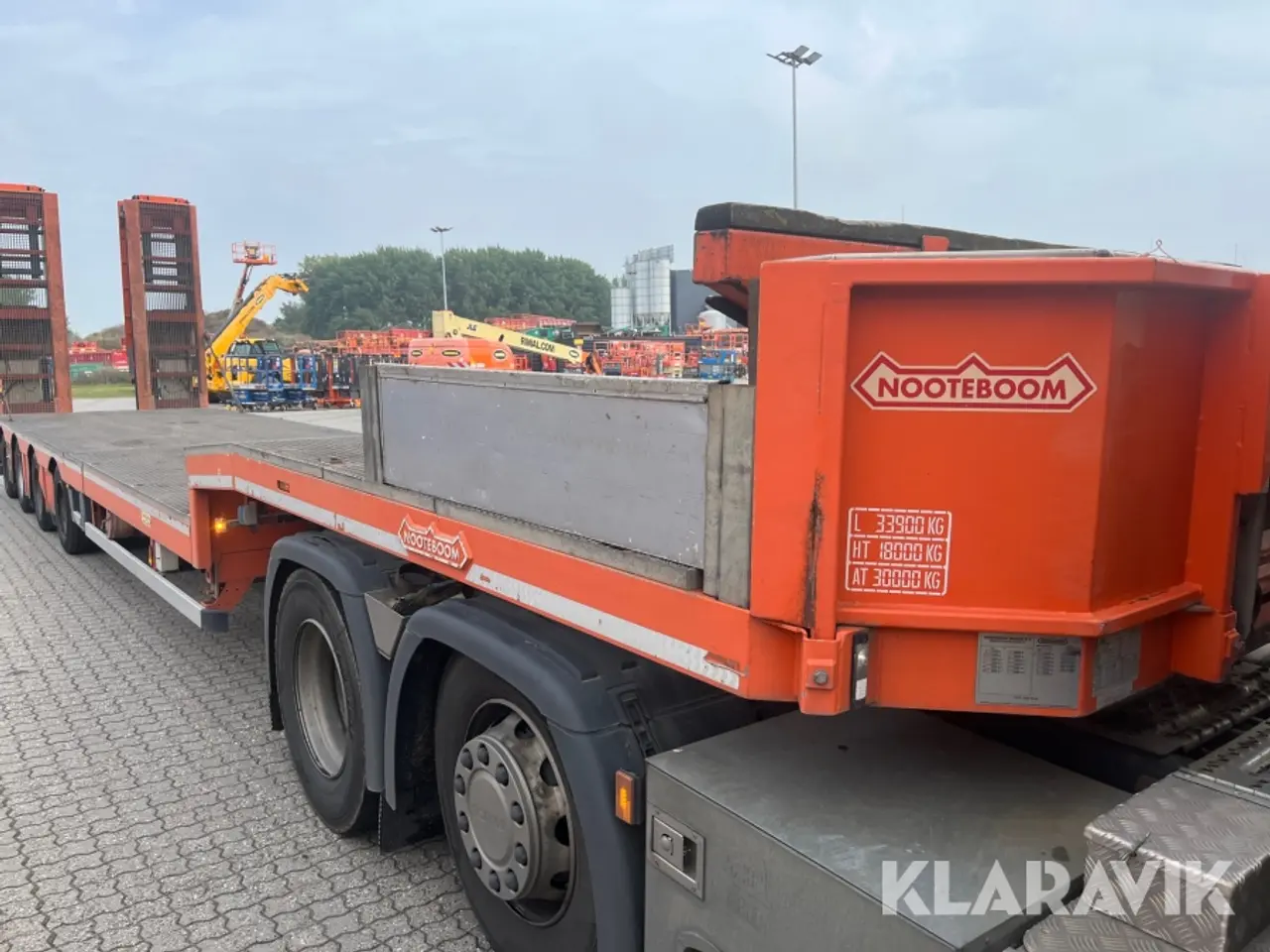 Billede 2 - Maskintrailer/Blokvogn Nooteboom OSD-58-04 4akslet
