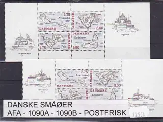 Danske Småøer AFA 1090A -1090B Postfrisk