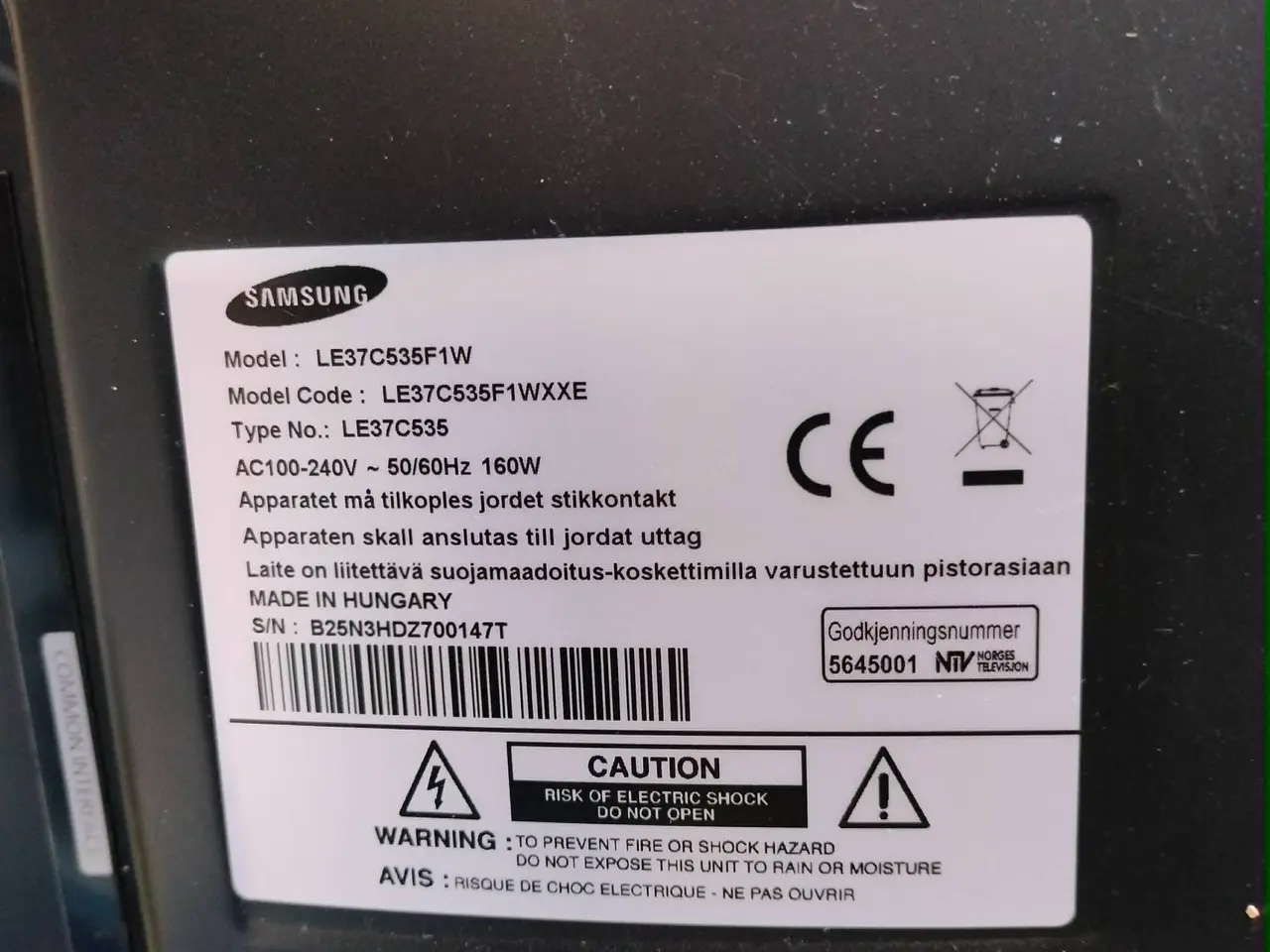 Billede 2 - TV, 37"