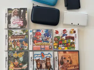 Flot og velholdt hvid Nintendo 3DS