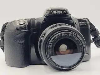 ⭐️· SPEJLREFLEKS: Minolta Dynax 500si m. Objektiv