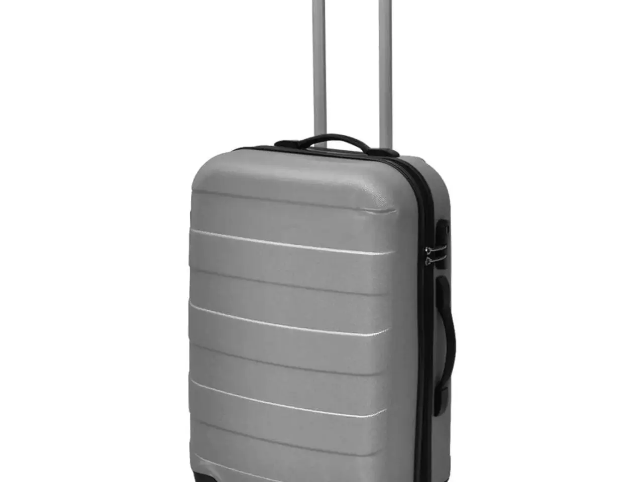 Billede 3 - Hardcase trolleysæt i ABS 45,5/55/66 cm - sølvfarvet