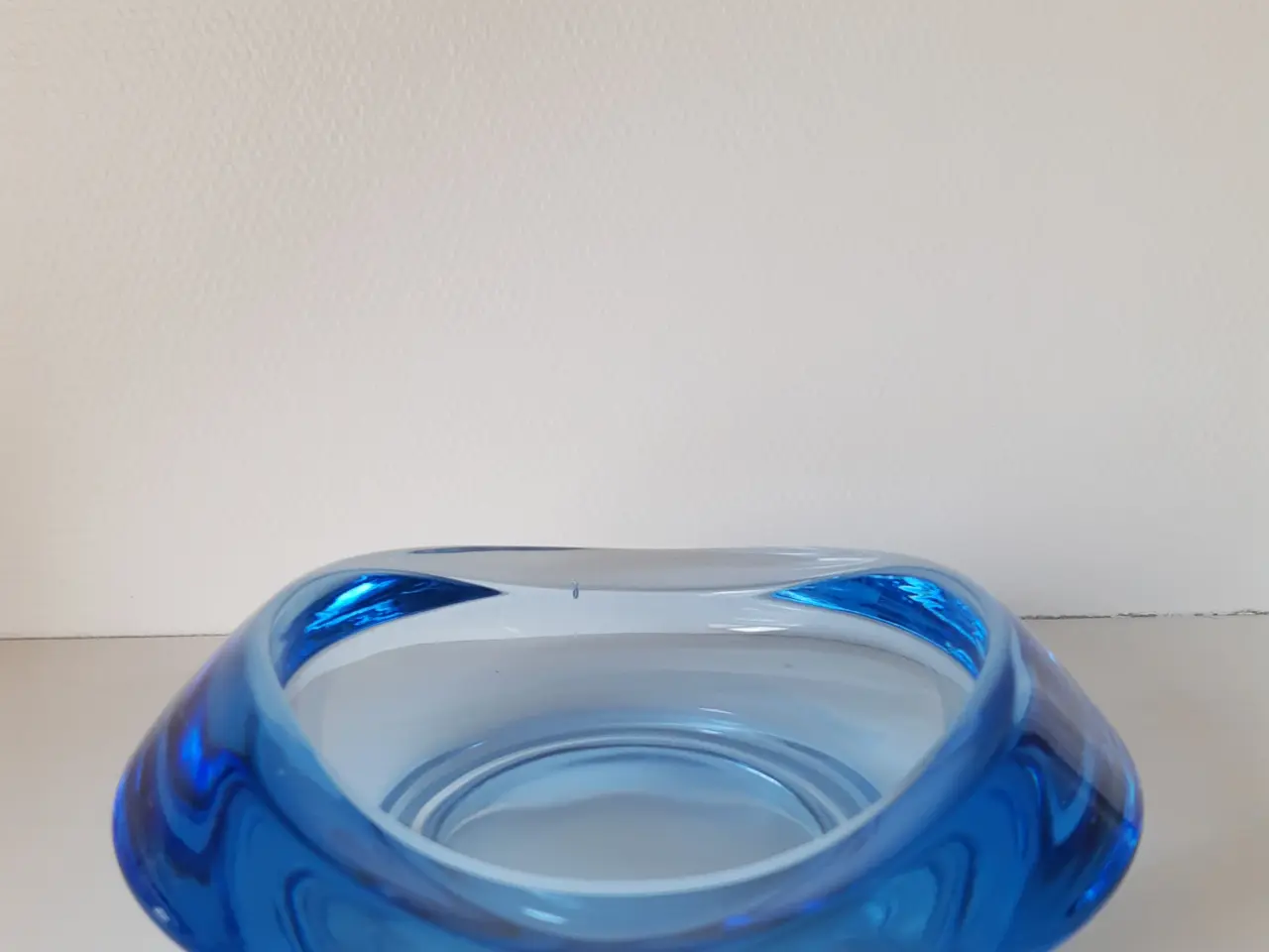 Billede 1 - Blå glasskål