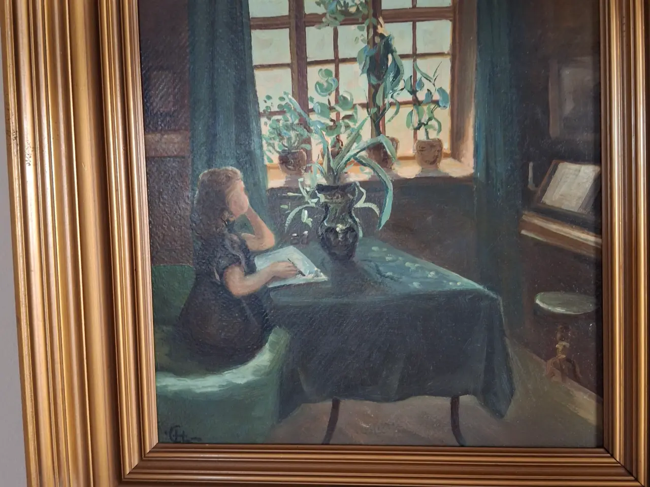 Billede 5 - smukt lille maleri af C. H.Larsen