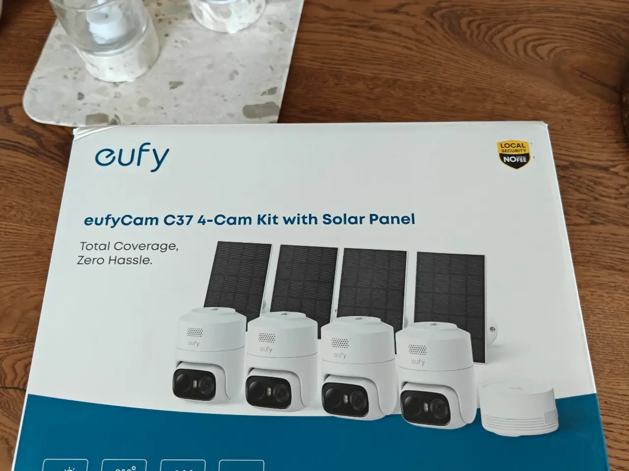 Billede 1 - EufyCam C37 2K overvågningssæt – 4 kameraer + Home