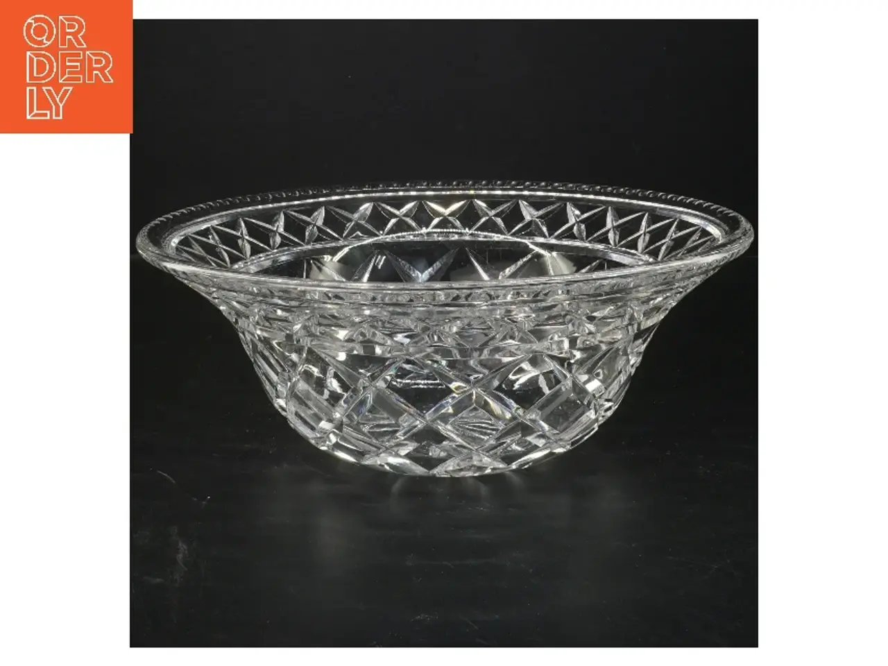 Billede 1 - Stor flot krystalskål uden skår (str. 26x10 cm)