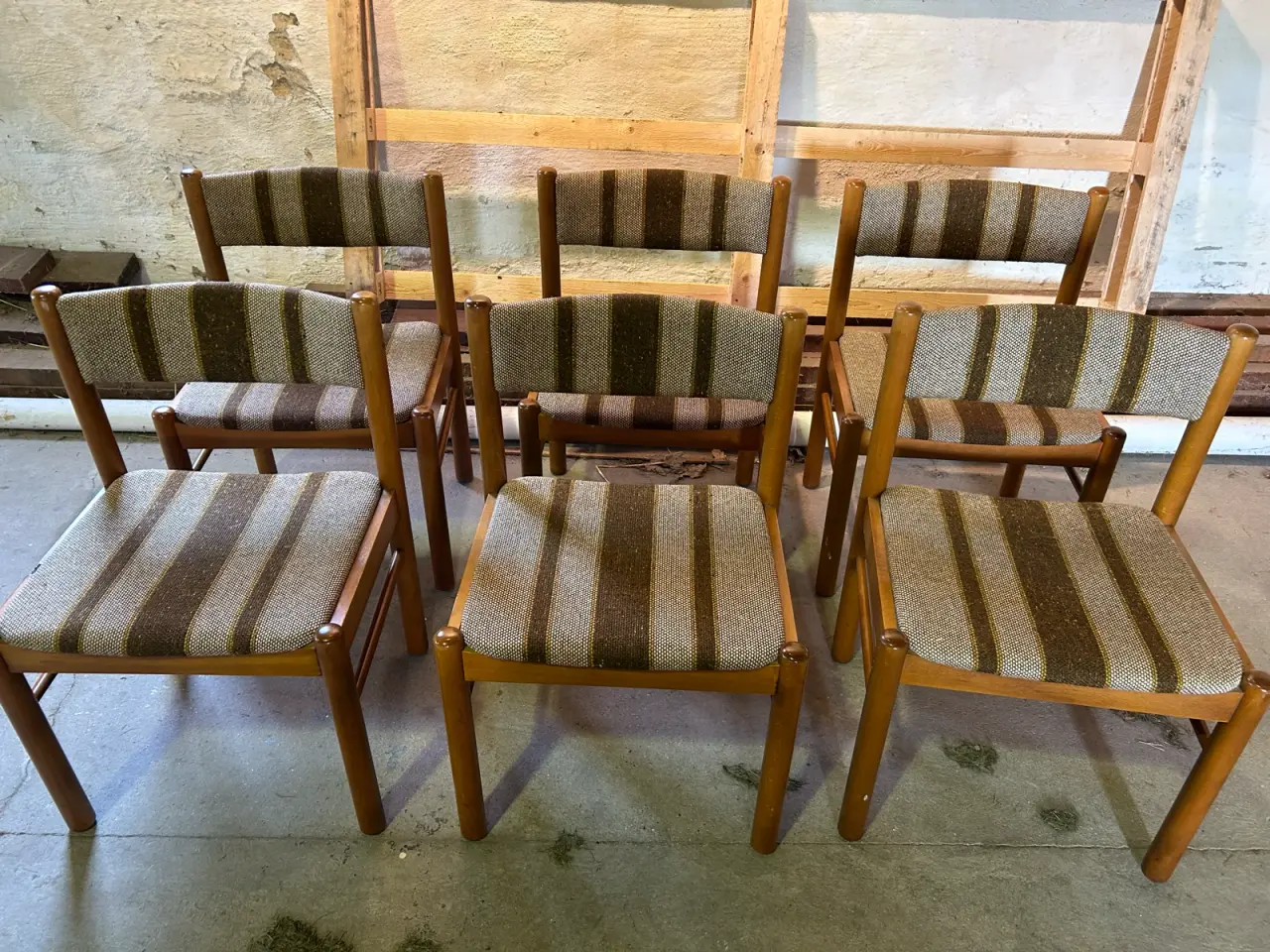 Billede 2 - 6 originale Farstrup spisebordsstole – Flot retro