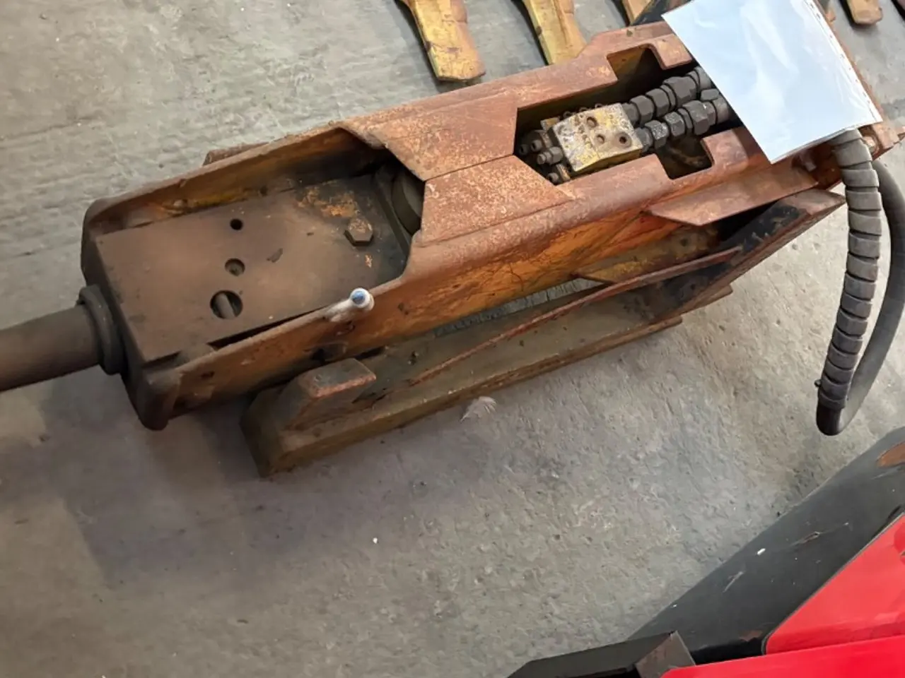 Billede 1 - Hydraulikhammer med slanger og fæsteramme Til 8-12 ton maskine