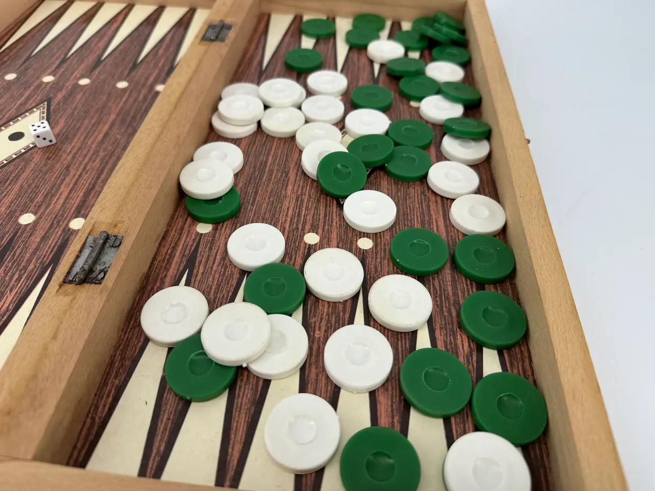 Billede 4 - Stort backgammon i trækasse