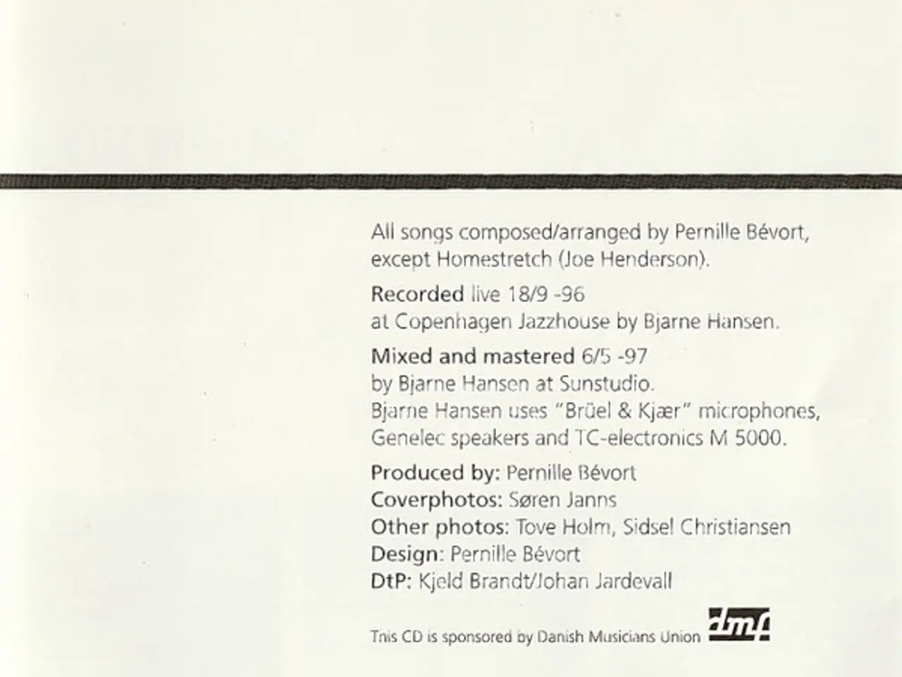 Billede 3 - Pernille Bévort Kvartet – A Live – CD