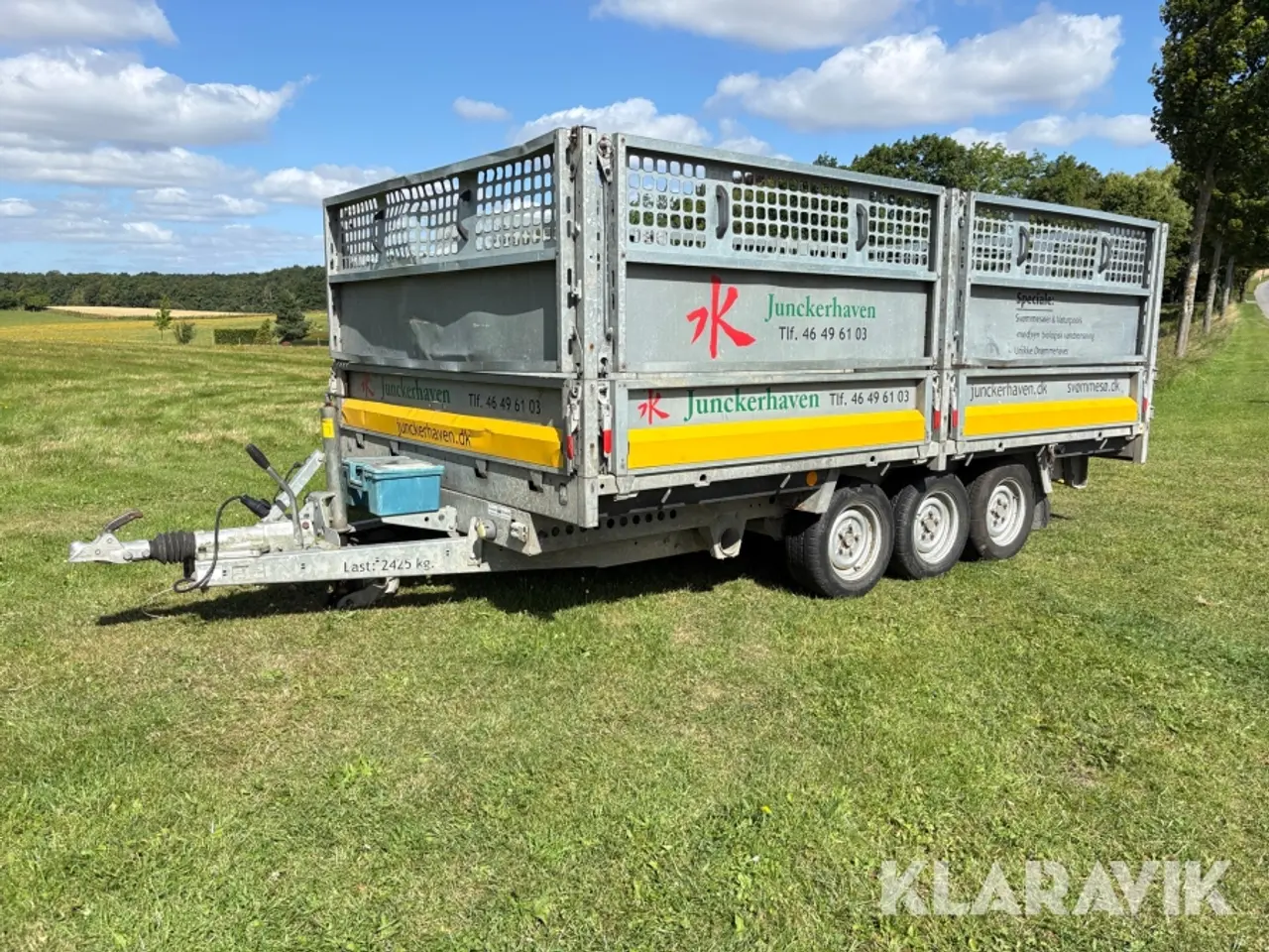 Billede 1 - Maskintrailer Brian James Trailers Cargo Tipper 3-akslet med tip