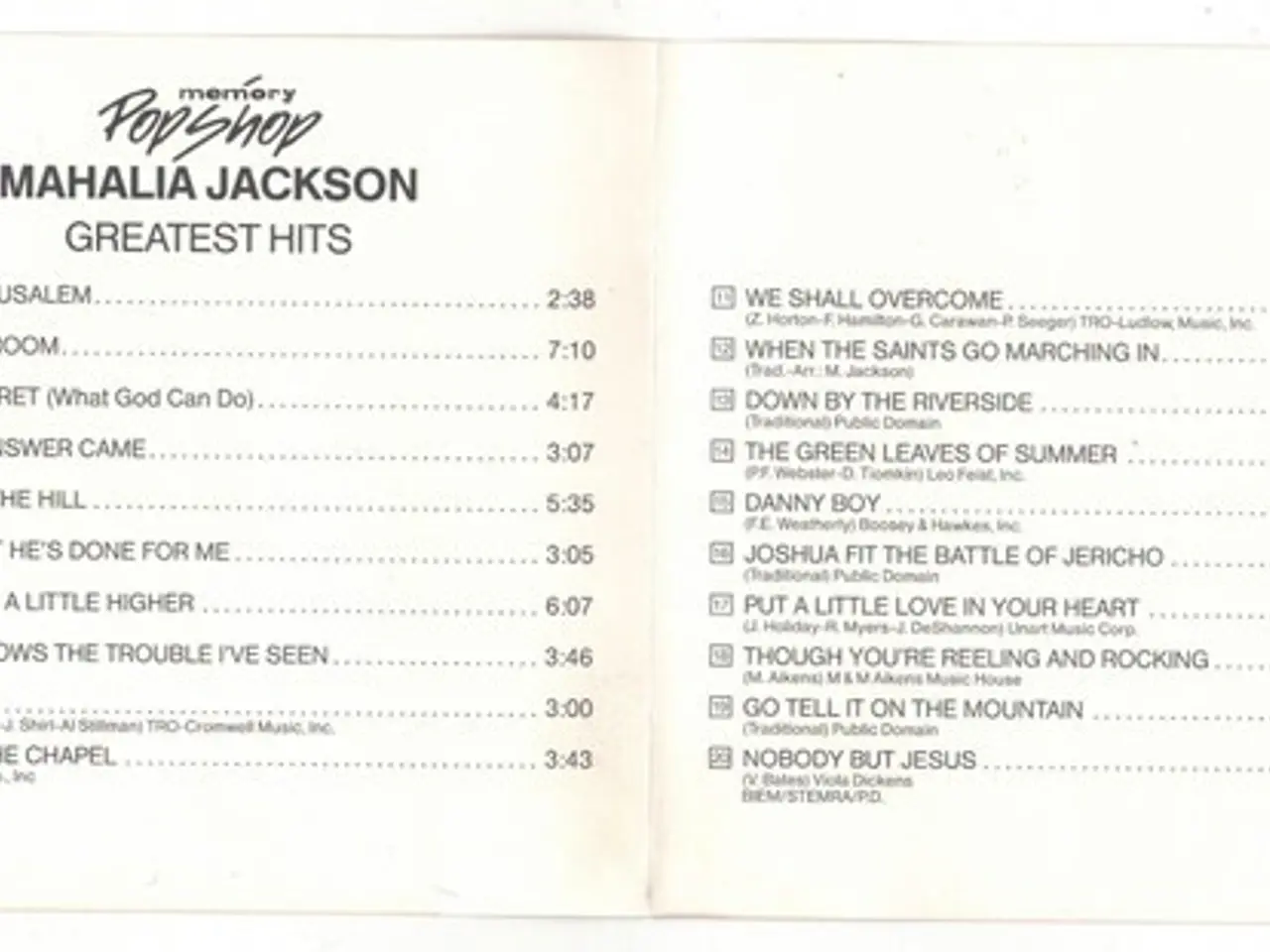 Billede 5 - Mahalia Jackson – Greatest Hits – CD