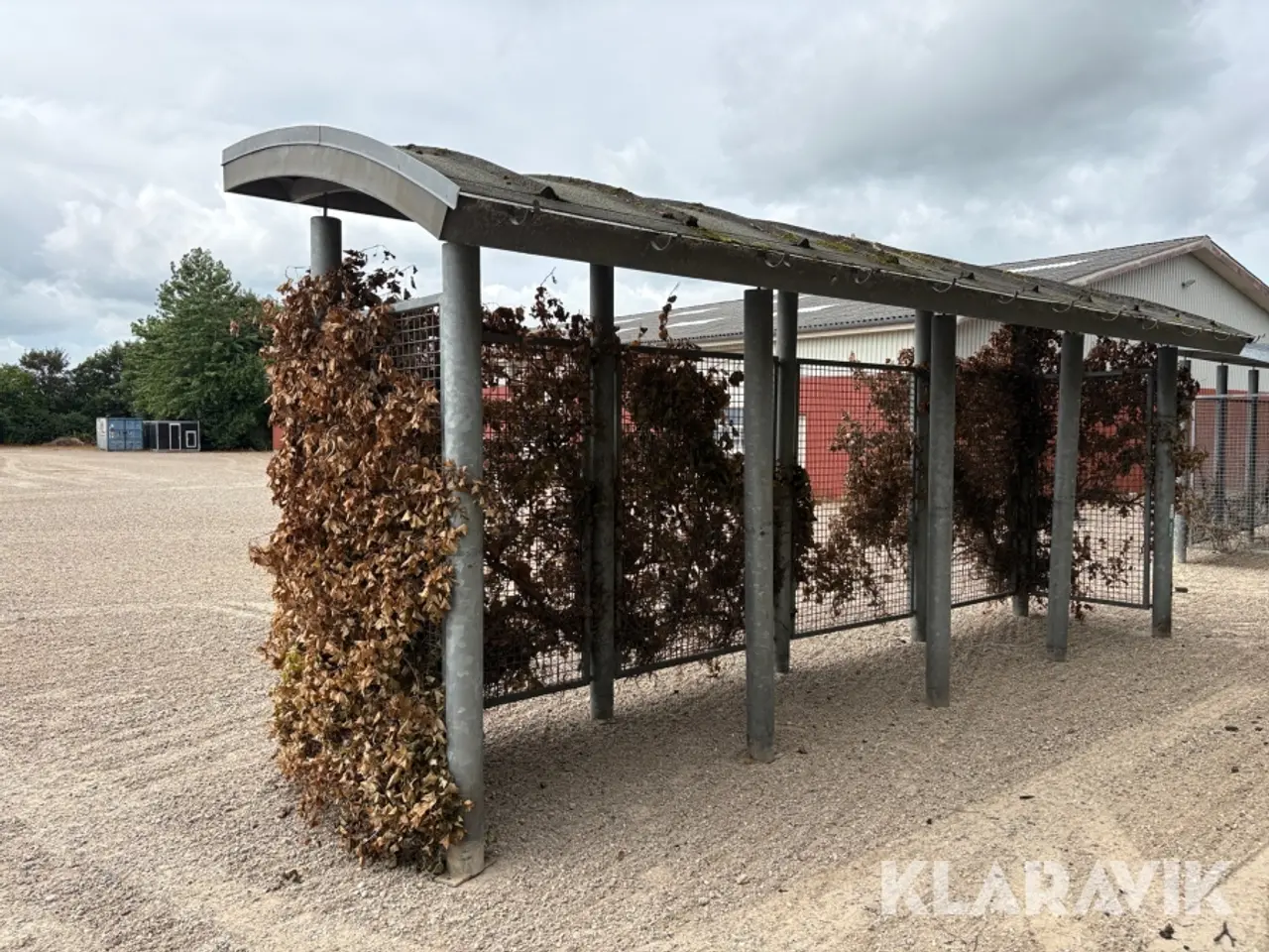 Billede 7 - Skur galvaniseret stål med tag