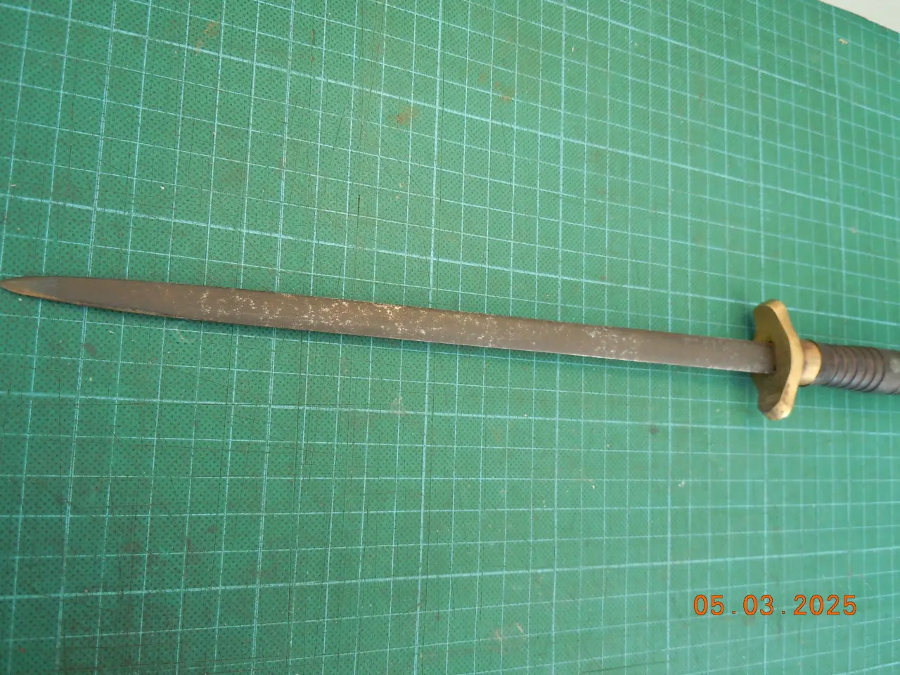 Billede 5 - Stilet / Dolk med rosentræsskæfte 39 cm lang.