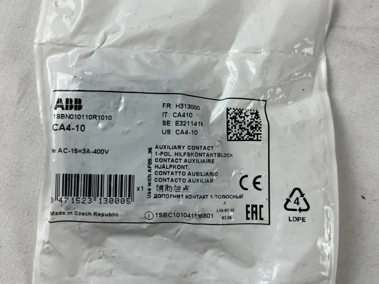 Billede 4 - ABB CA4-10 Auxiliary Contact Block 1SBN010110R1010