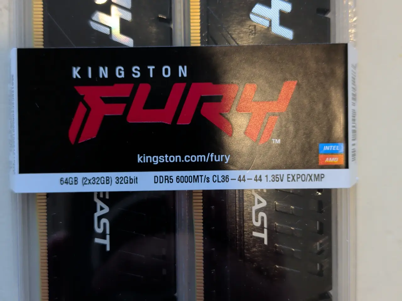 Billede 1 - Kingston Fury DDR5 64gb RAM 6000mhz