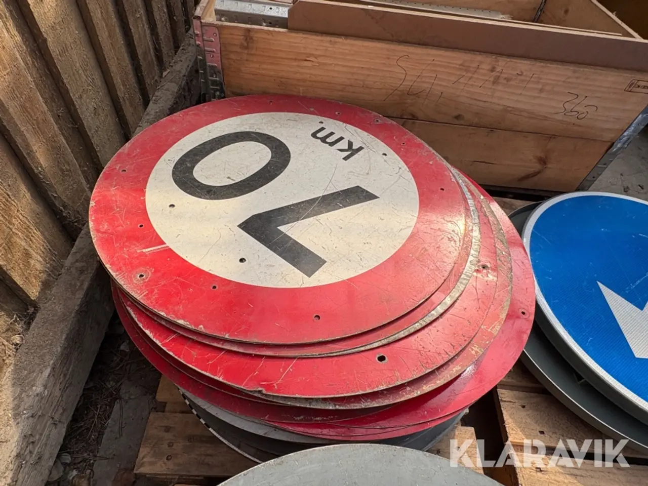 Billede 3 - Assorterede trafikskilte 3,5 paller