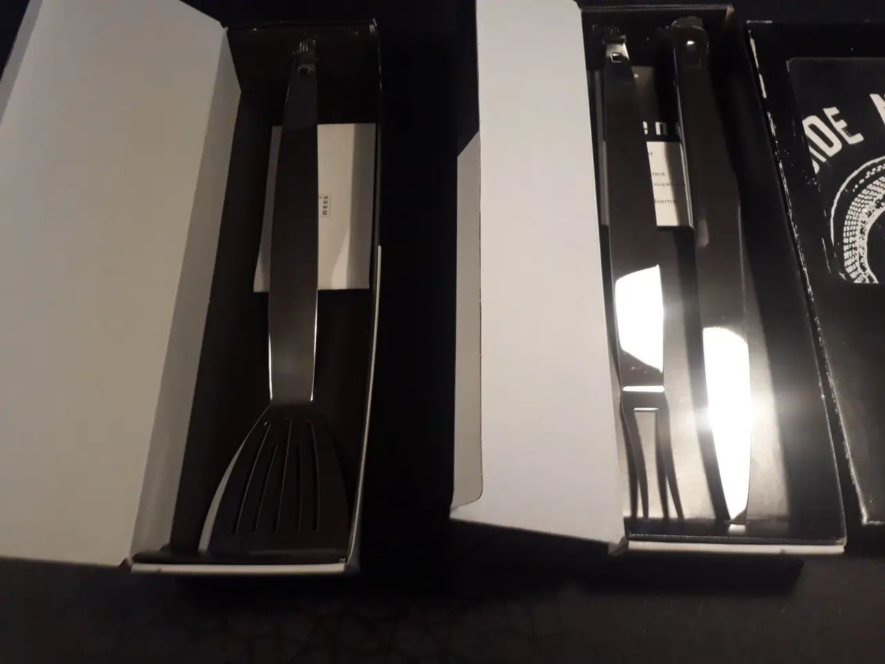 Billede 2 - Grill sæt bestående af kniv + gaffel og paletkniv