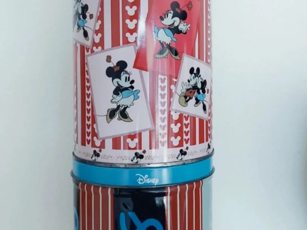 Billede 3 - 2 matchende retro metaldåser med Mickey & Minnie 