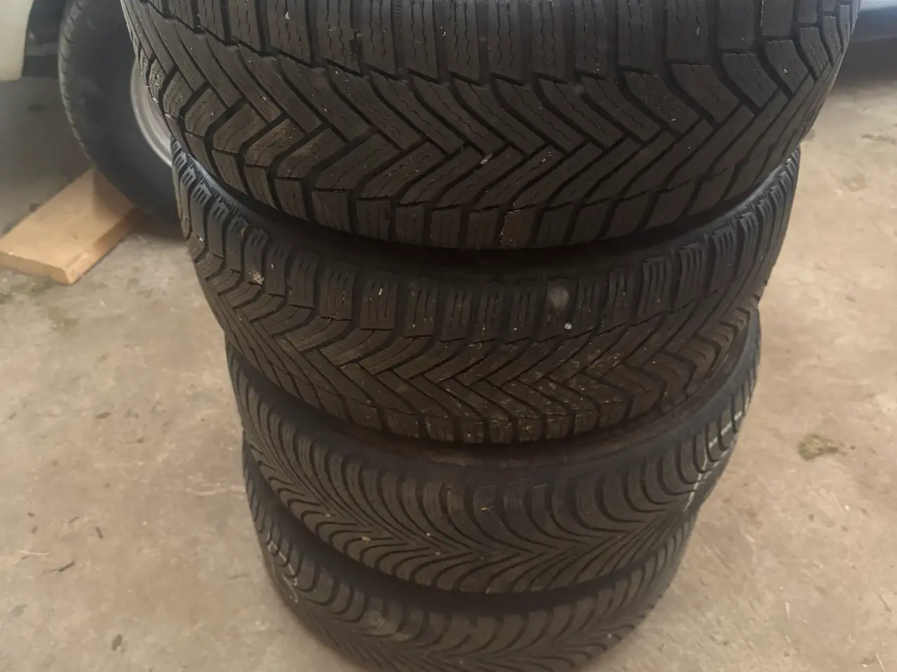 Billede 9 - 4 stk. stålfælge med Michelin alpin 6, vinterdæk 