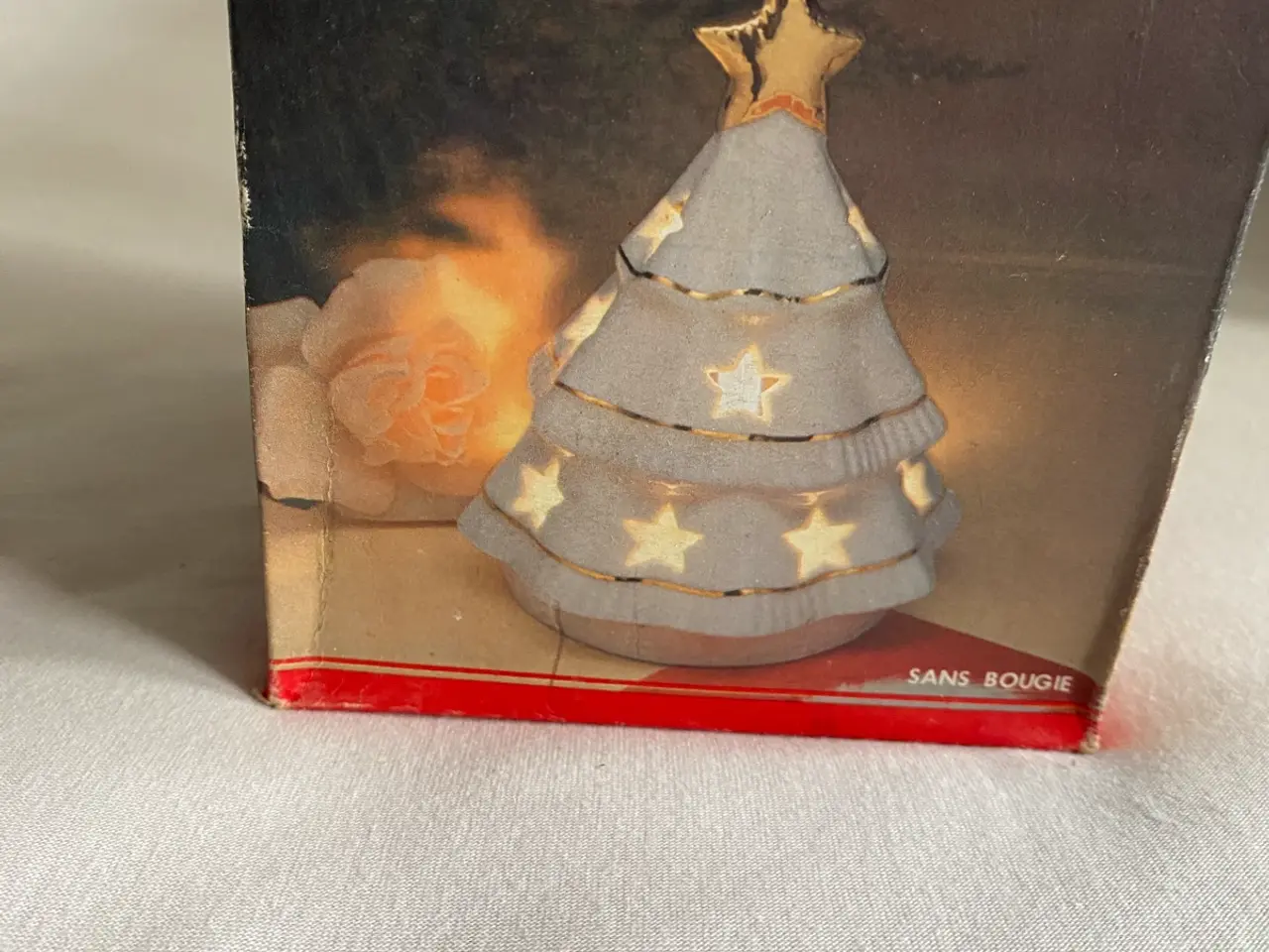 Billede 9 - julepynt keramikhus og juletræ fyrfadsst