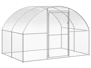 Hønsehus 3x2x2 m galvaniseret stål