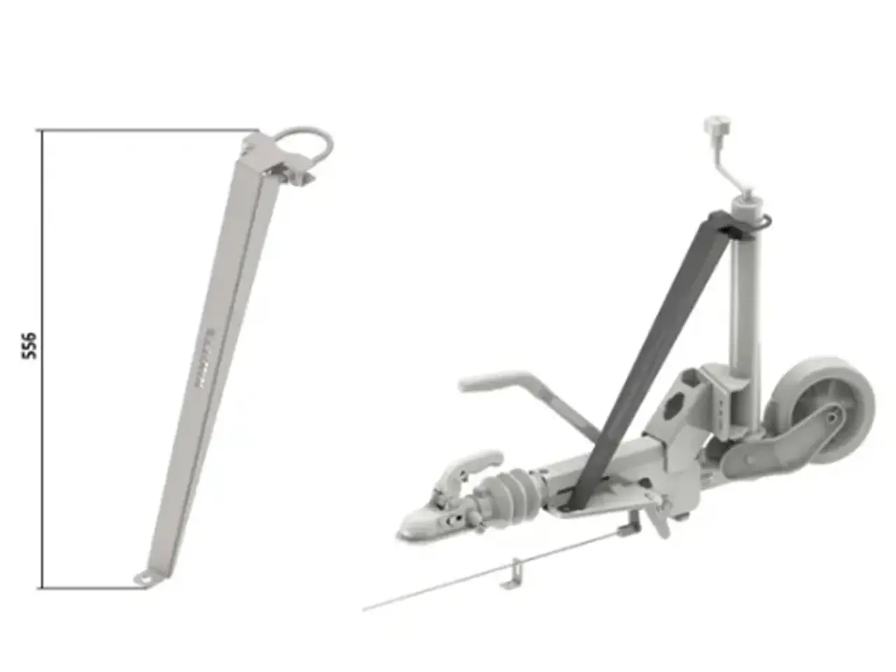 Billede 1 - Holder/støtte for næsehjul/støttehjul