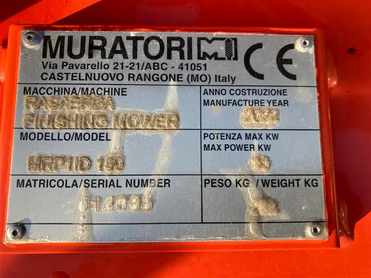 Billede 11 - Muratori MRP1150 monteret med eurobeslag