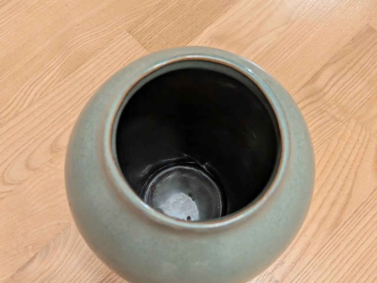 Billede 3 - IKEA vase i grågrøn og beige – 24 cm