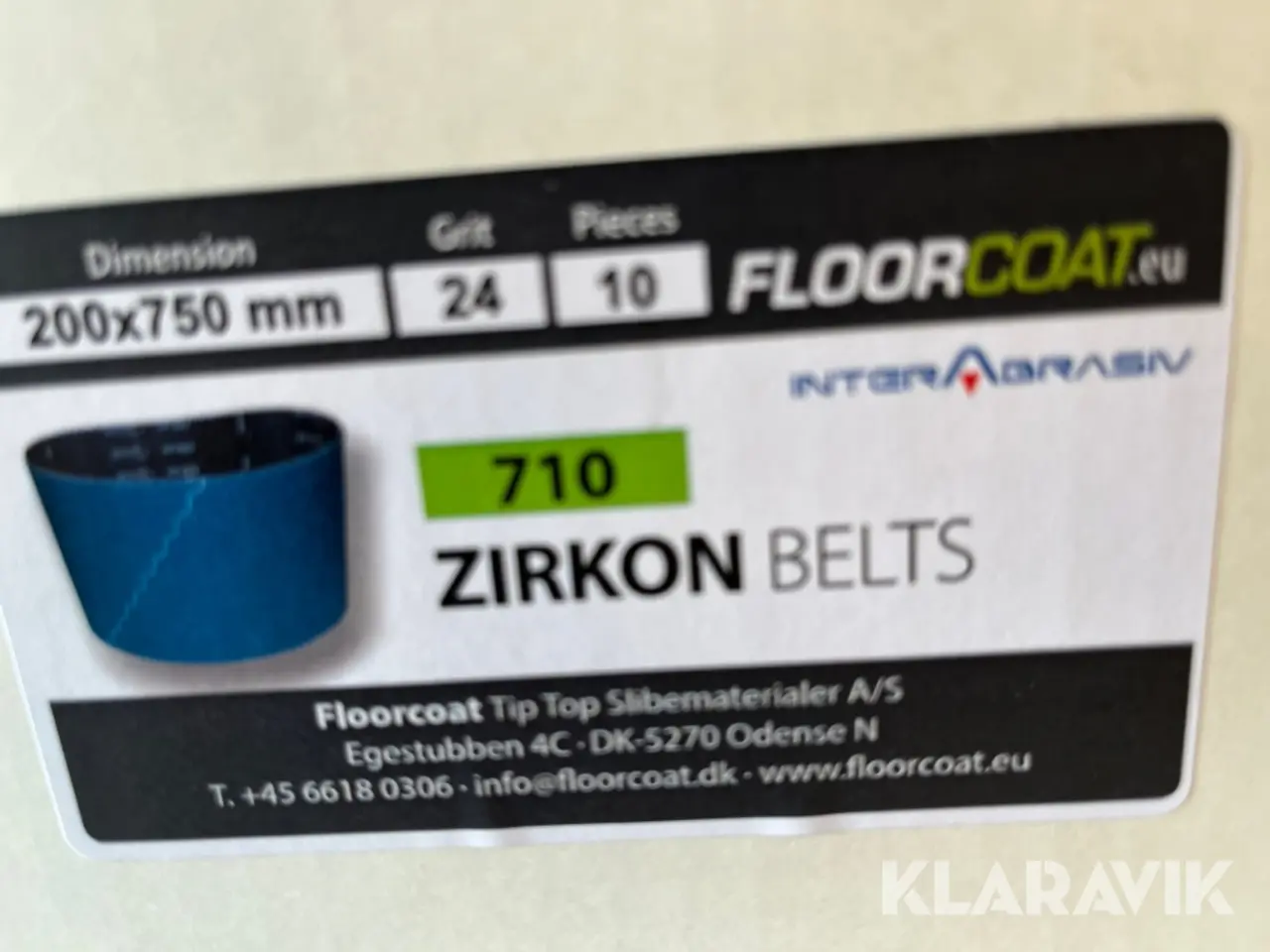 Billede 4 - Slibebånd Floorcoat 710 zirkon belts