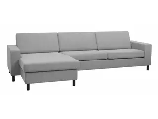 Thomas vendbar XL chaiselongsofa 308cm - Lysegrå