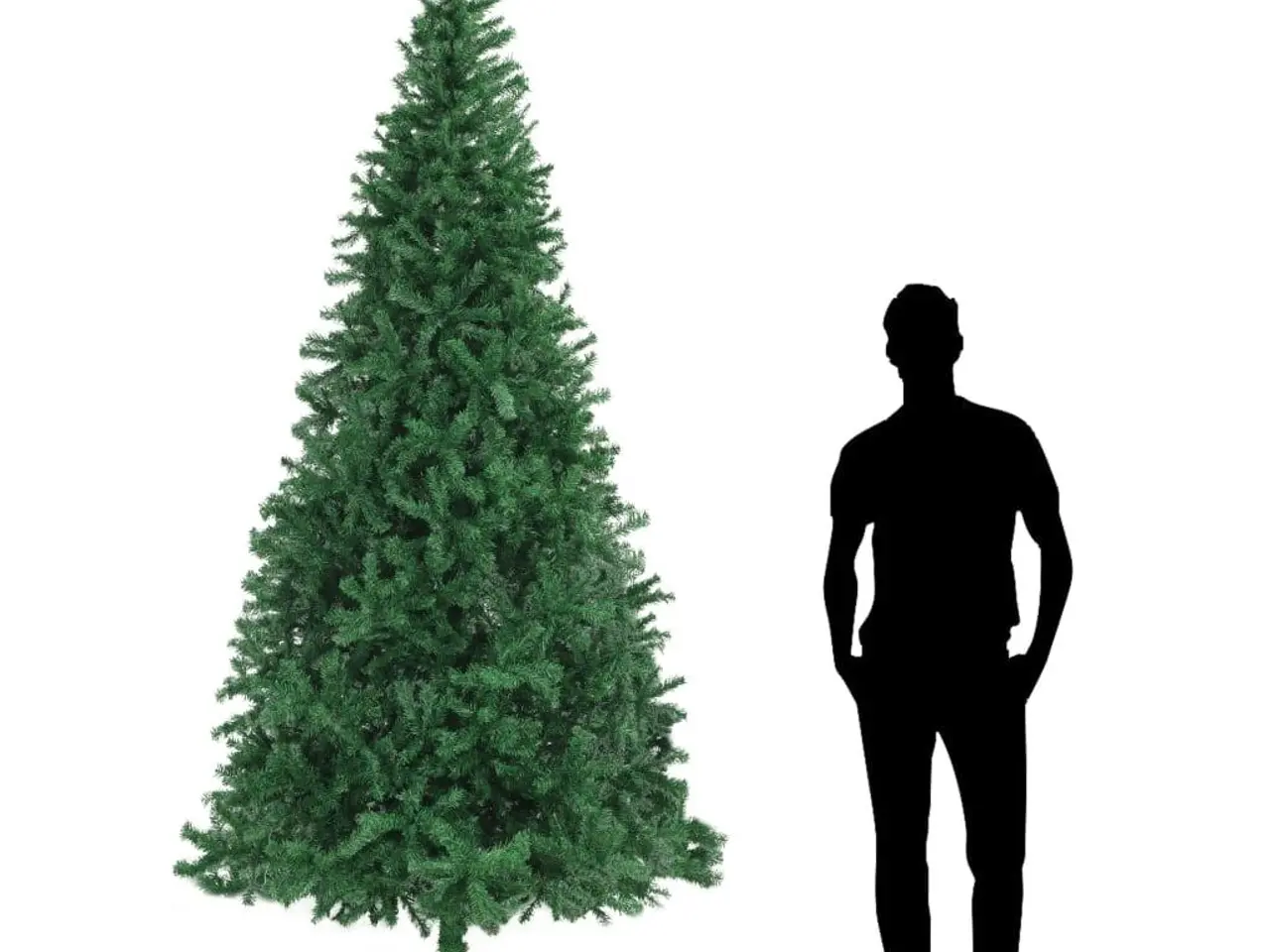 Billede 1 - Kunstigt juletræ 300 cm grøn