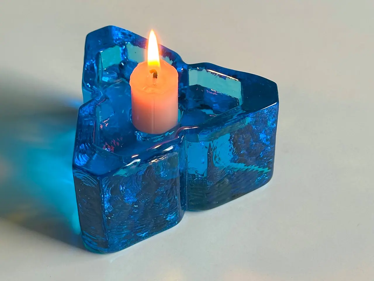 Billede 1 - Turkis glasstage