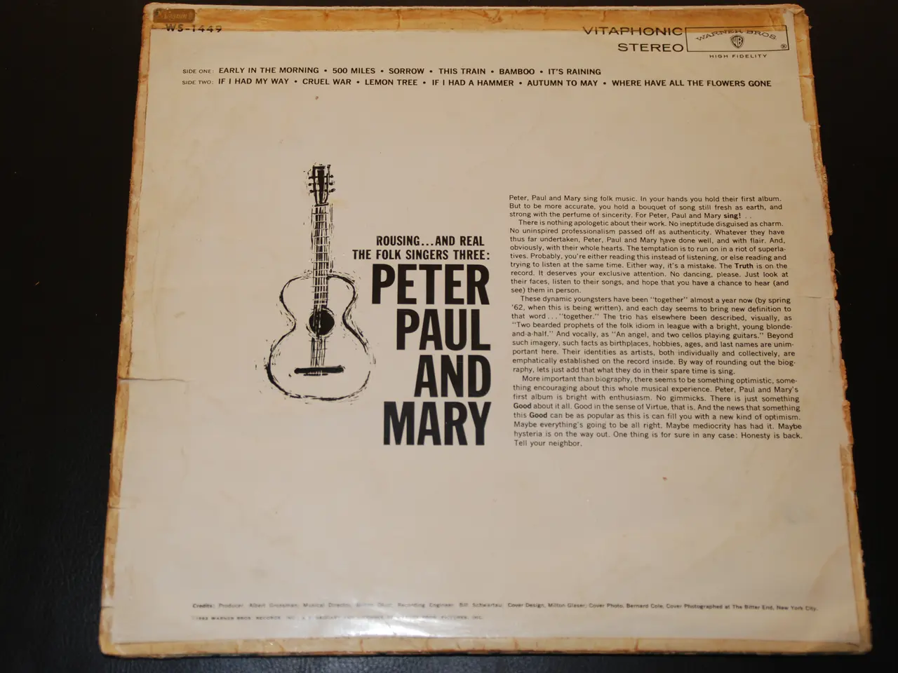 Billede 2 - LP - Peter, Paul and Mary