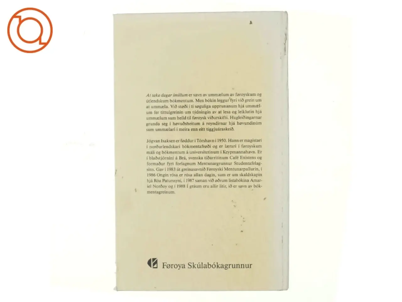 Billede 3 - At taka dagar imillum af Johvan Isaksen (bog)
