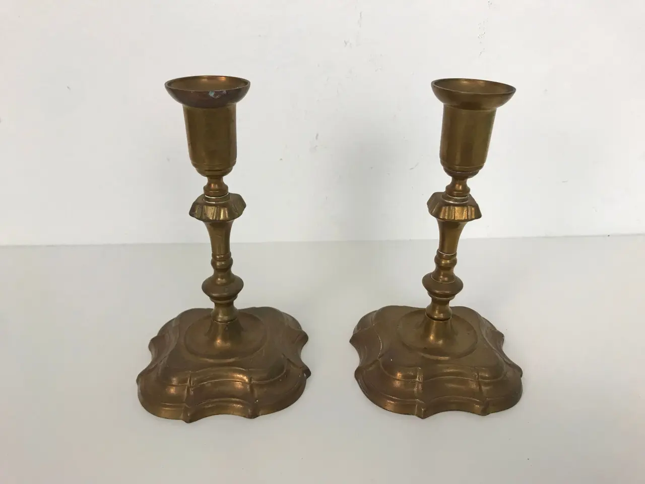 Billede 1 - Et sæt retro messing stager