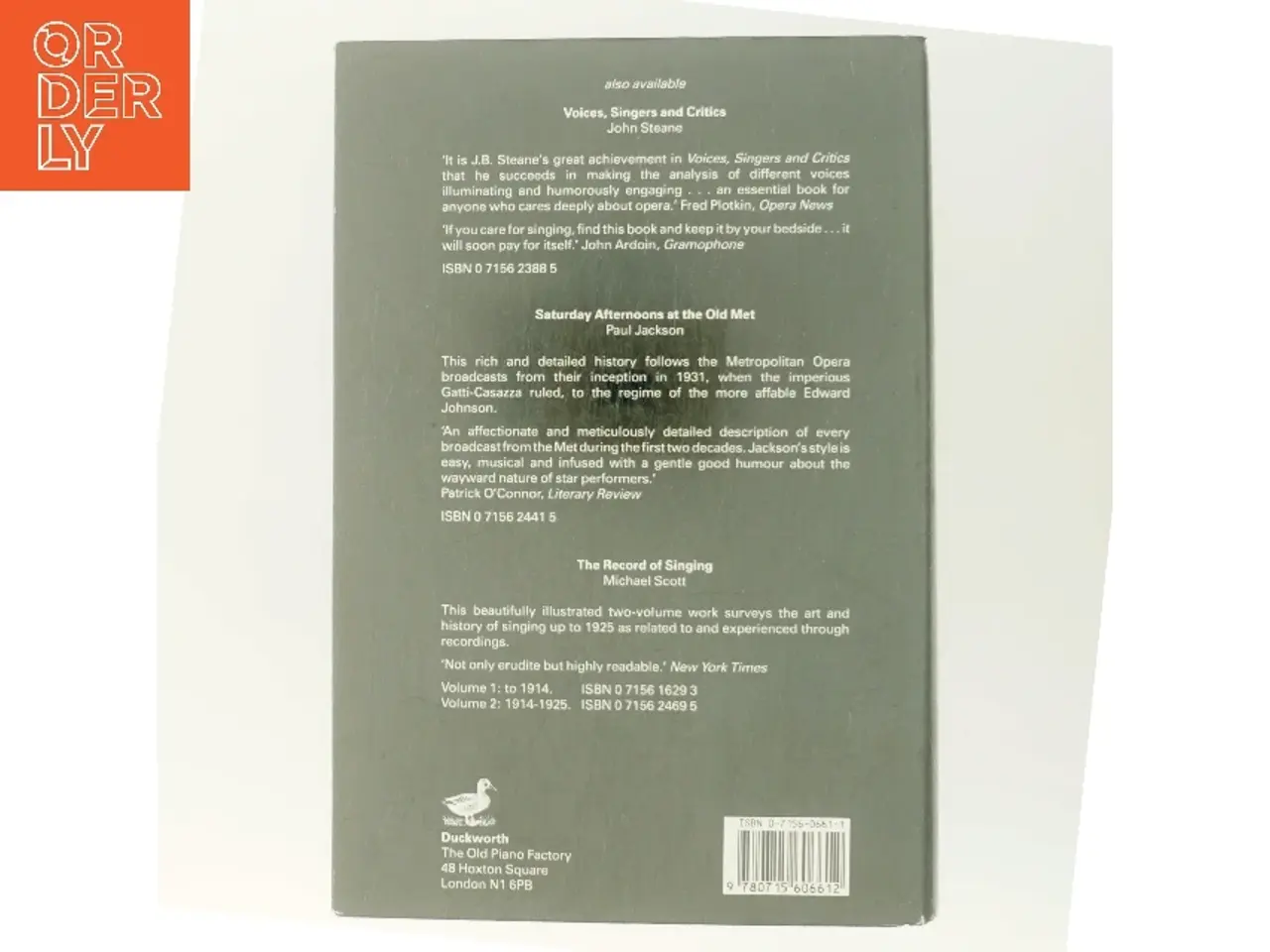 Billede 3 - The grand tradition : Seventy years of singing on record af J. B. Steane (Bog)