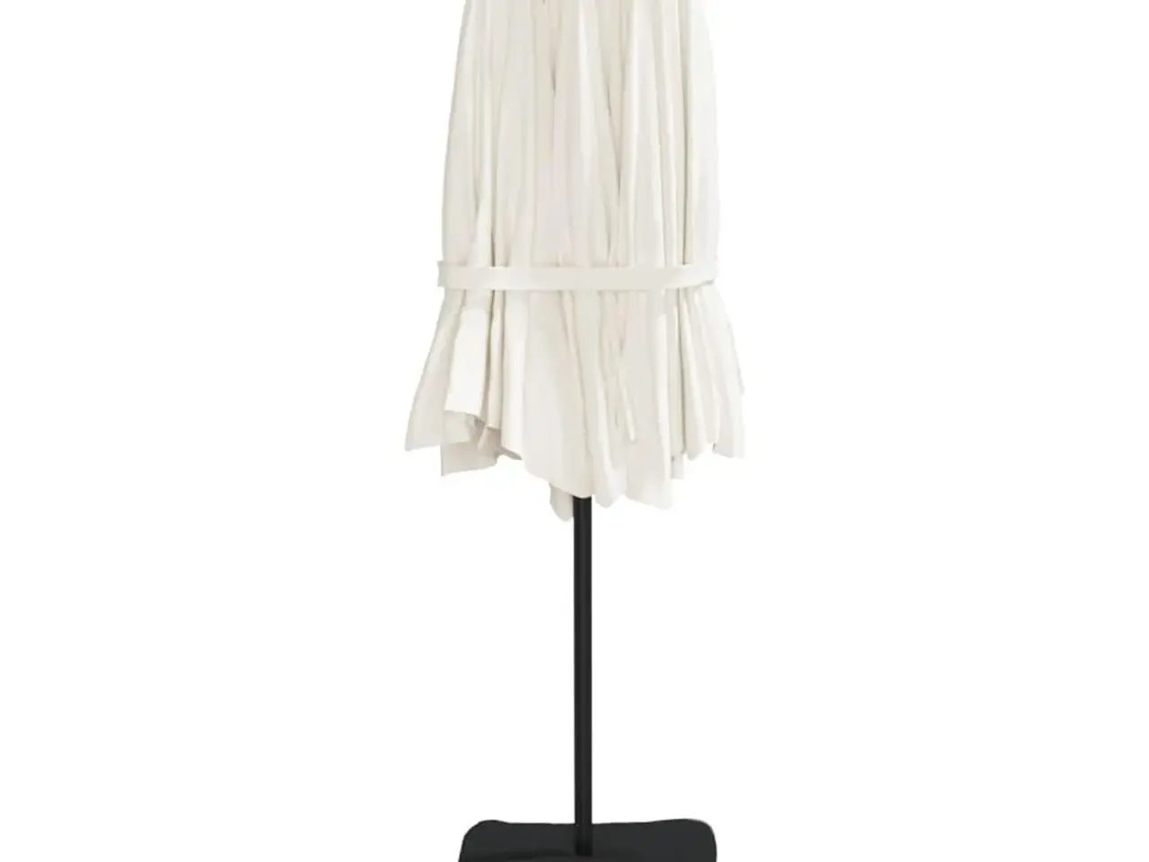 Billede 5 - Parasol m. dobbelt parasoldug 449x265 cm sandhvid