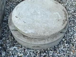 Ø700 Beton brønddæksel med ny topring