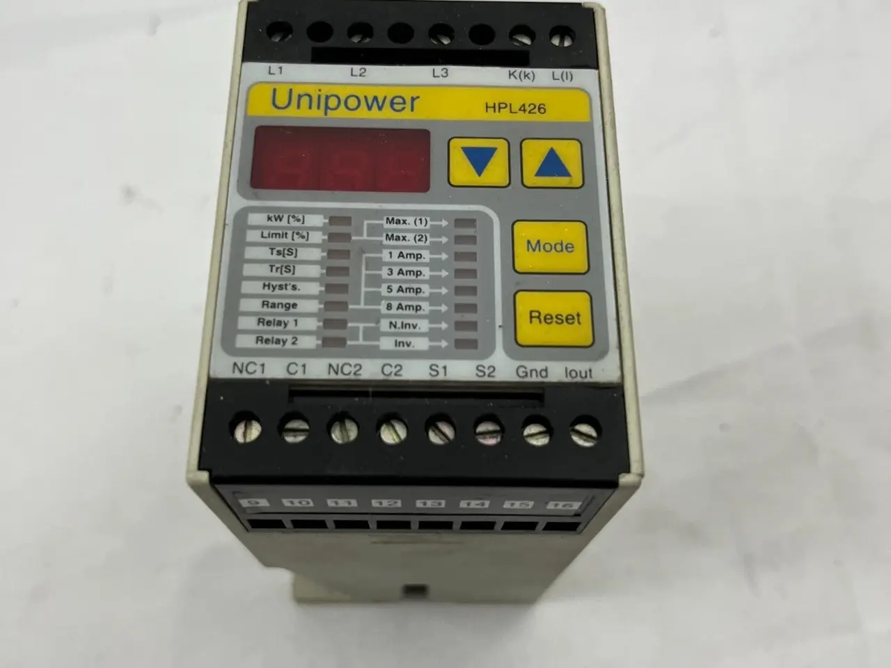 Billede 3 - Unipower HPL426 Motor Protection relæ 3x400V AC