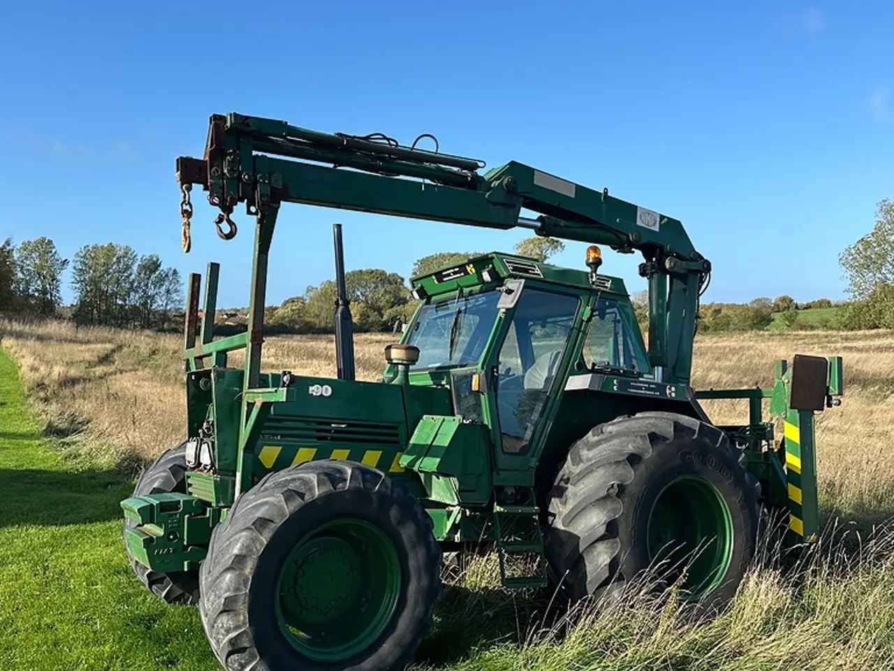 Billede 1 - Fiat 140 - 90 Traktor med kran