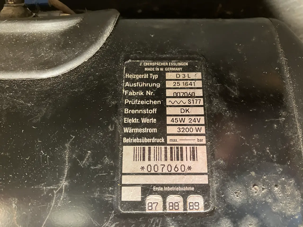 Billede 2 - Eberspaecher 24V oliefyr, 3200W