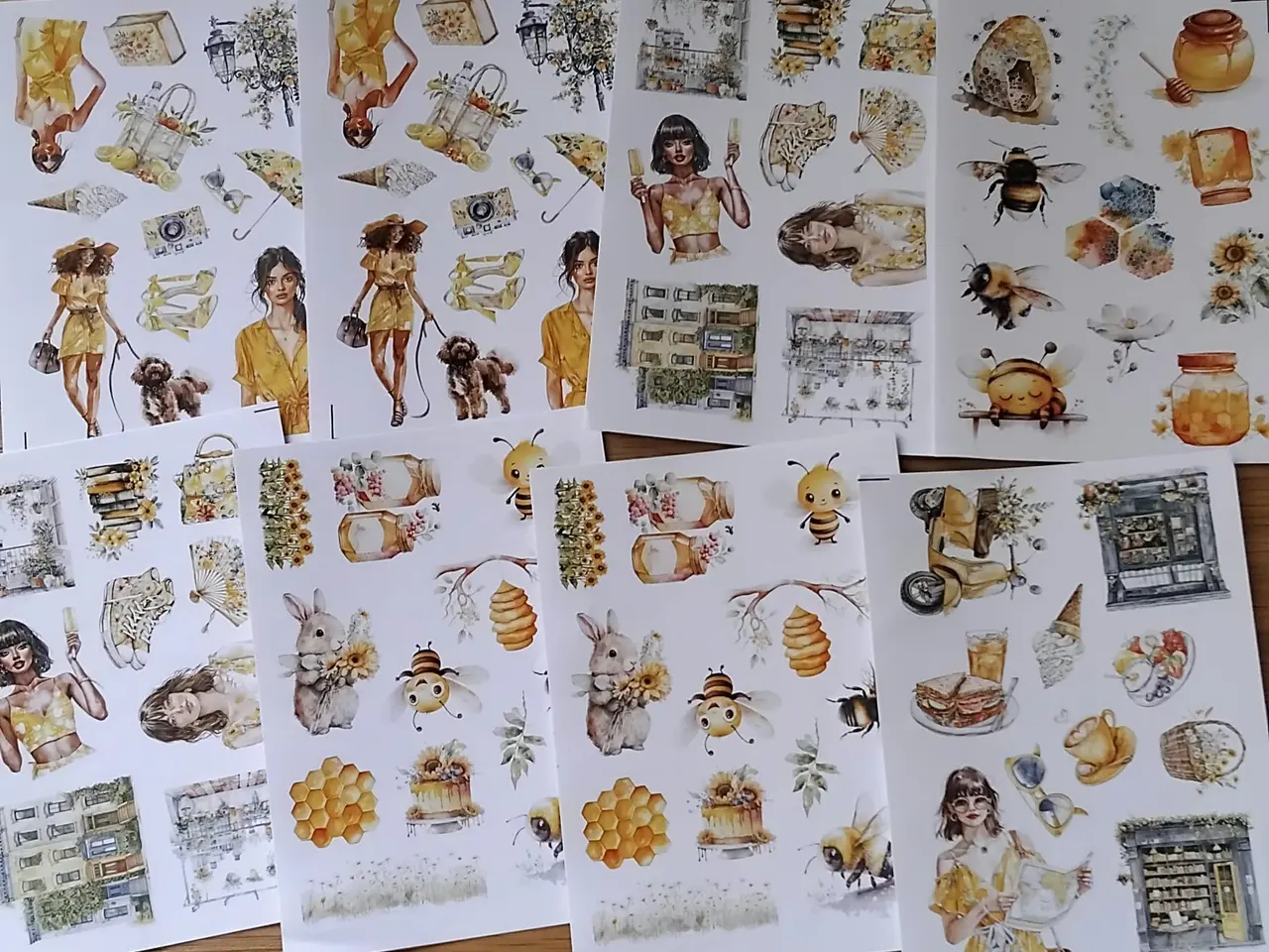 Billede 1 - Stickers ark.