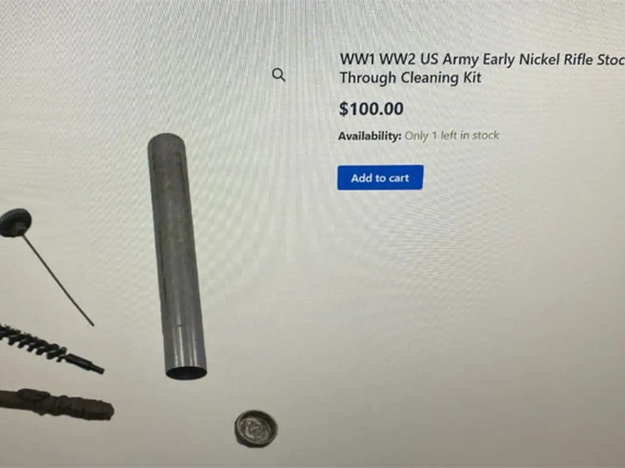 Billede 3 - US Army WW1 / WW2 rensesæt til gevær - 1 og 2 VK