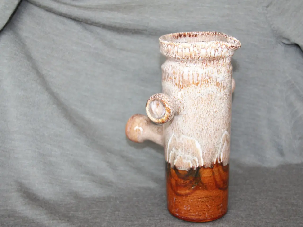 Billede 3 - Retro keramisk vase / kande højde 22,5 cm